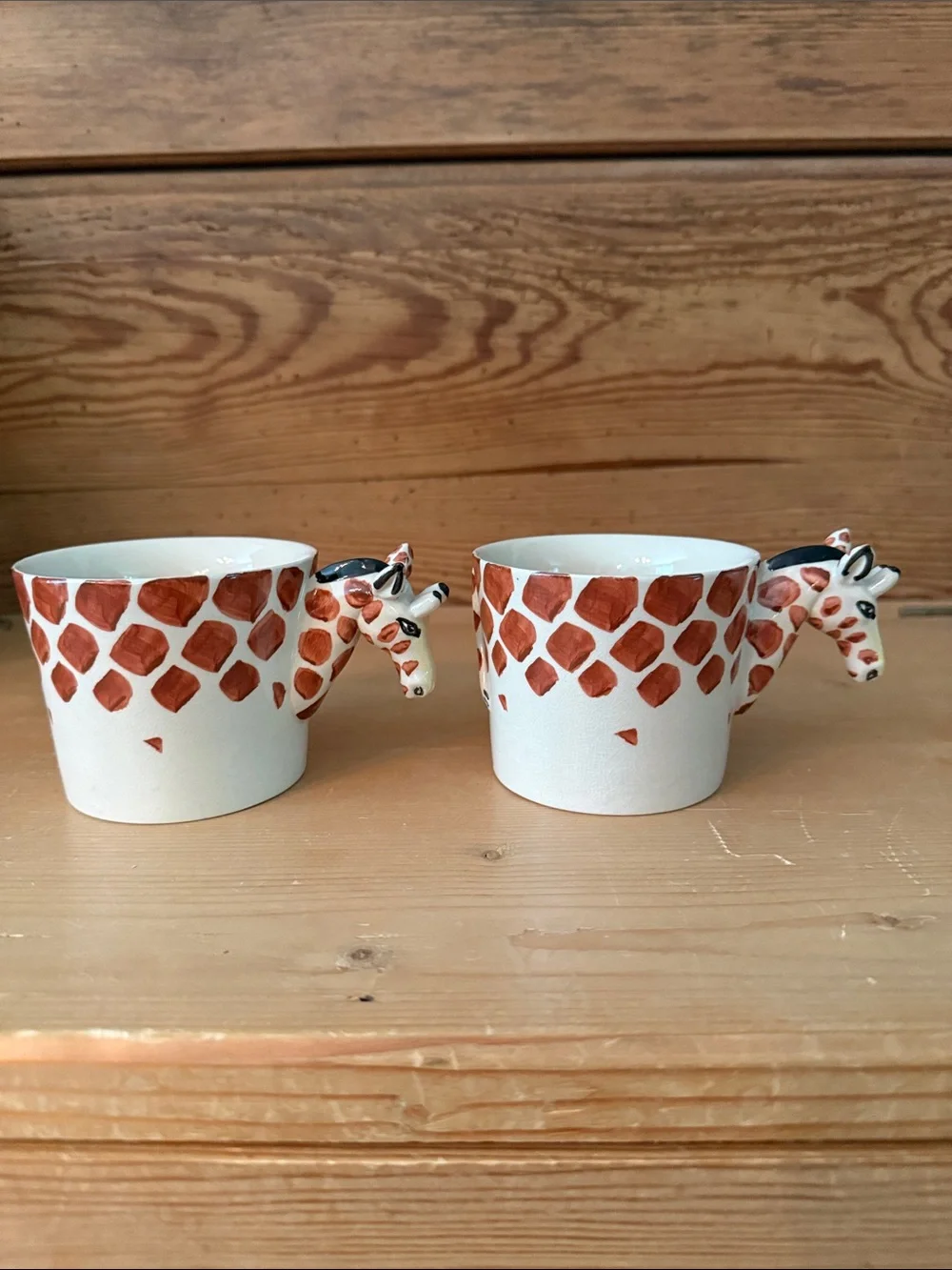 Ceramic Giraffe Tea Pot and 2 Mugs - Pier 1